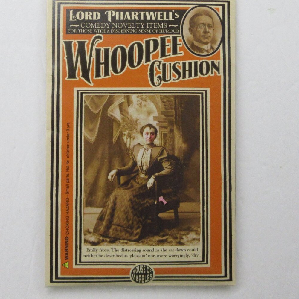 Lord Phartwell's Whoopie Cushion NIP Comedy Novelty Gag Gift Funny Humor